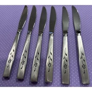 Oneida Oneidacraft Deluxe Capistrano Stainless‎ Steel Dinner Knives Set Of 6